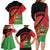 Personalised Malawi Family Matching Long Sleeve Bodycon Dress and Hawaiian Shirt Coat Of Arms - Flag Style - Wonder Print Shop