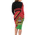 Personalised Malawi Family Matching Long Sleeve Bodycon Dress and Hawaiian Shirt Coat Of Arms - Flag Style - Wonder Print Shop