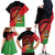 Personalised Malawi Family Matching Off The Shoulder Long Sleeve Dress and Hawaiian Shirt Coat Of Arms - Flag Style