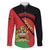 Personalised Malawi Family Matching Puletasi and Hawaiian Shirt Coat Of Arms - Flag Style