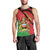 Personalised Malawi Men Tank Top Coat Of Arms - Flag Style