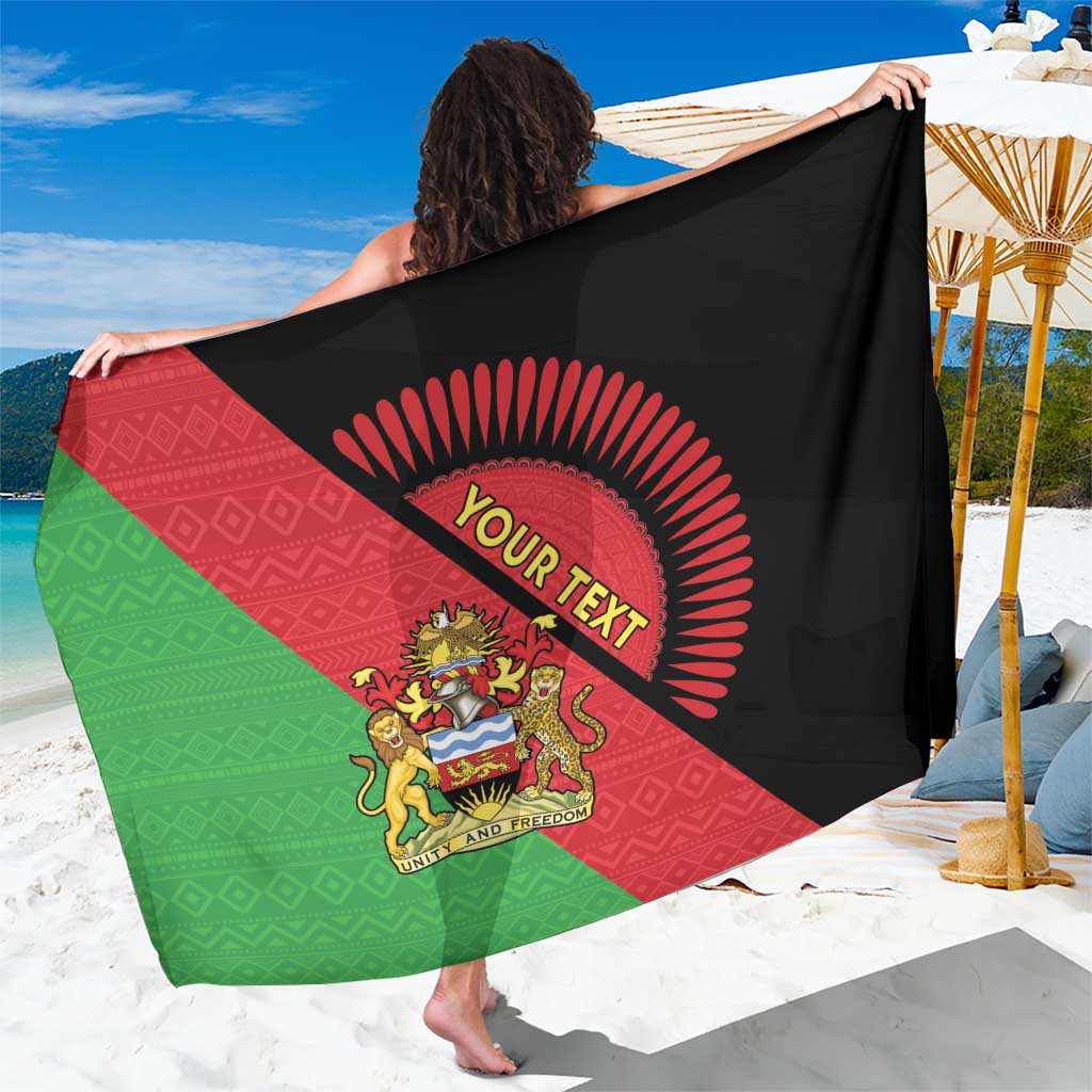 Personalised Malawi Sarong Coat Of Arms - Flag Style