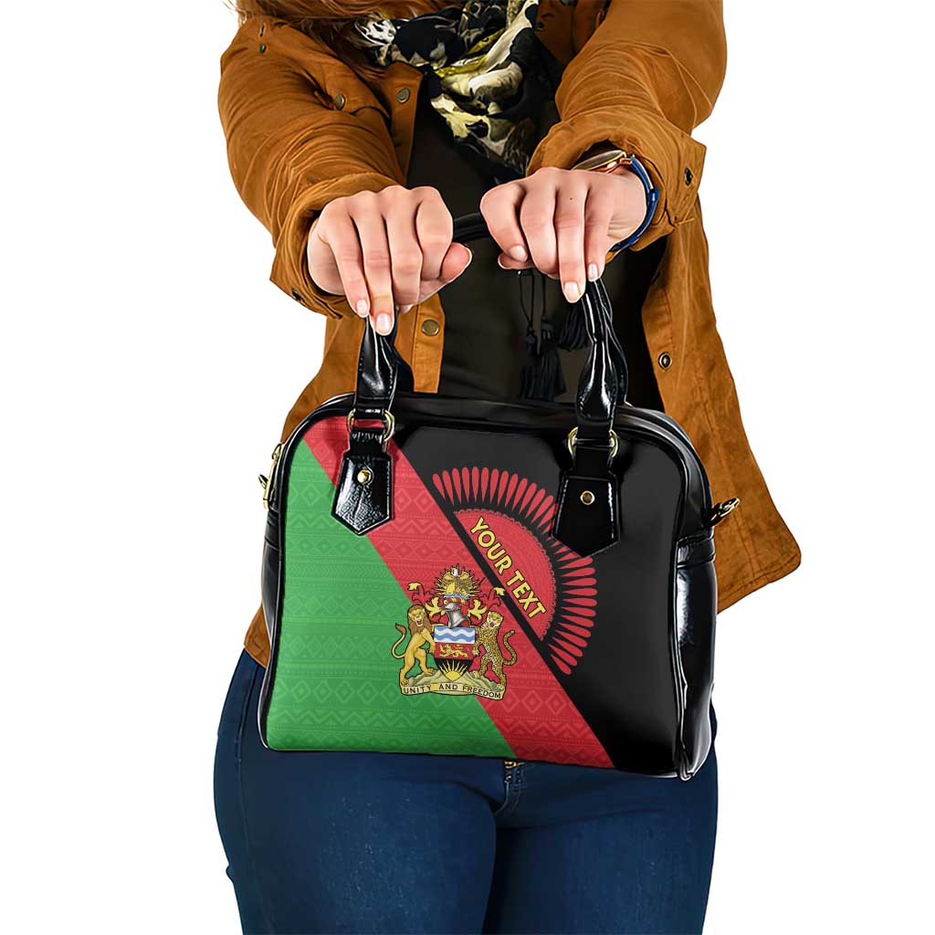 Personalised Malawi Shoulder Handbag Coat Of Arms - Flag Style - Wonder Print Shop