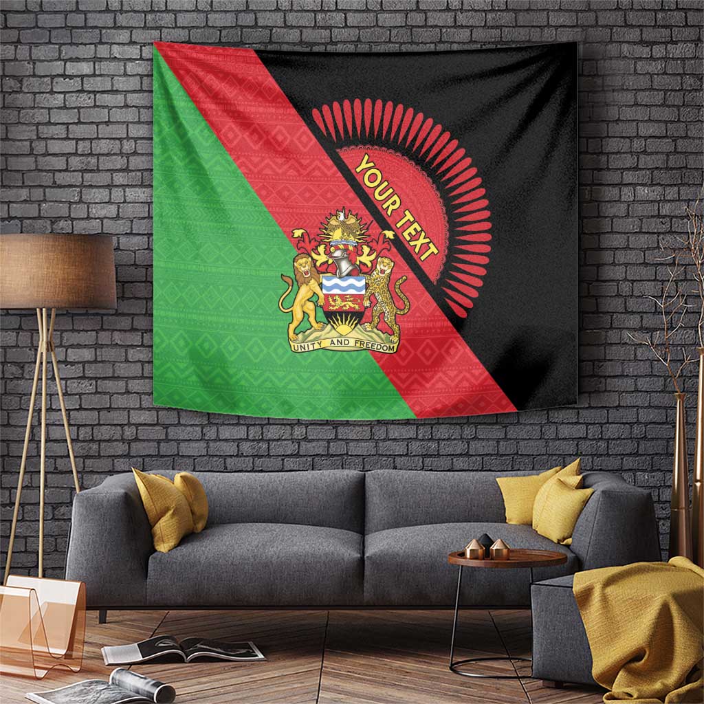 Personalised Malawi Tapestry Coat Of Arms - Flag Style - Wonder Print Shop