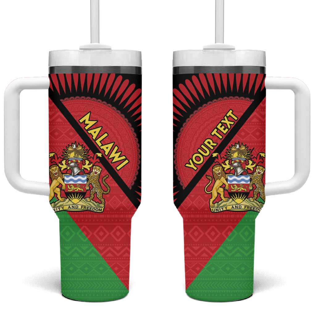 Personalised Malawi Tumbler With Handle Coat Of Arms - Flag Style - Wonder Print Shop