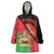 Personalised Malawi Wearable Blanket Hoodie Coat Of Arms - Flag Style