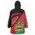 Personalised Malawi Wearable Blanket Hoodie Coat Of Arms - Flag Style