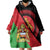 Personalised Malawi Wearable Blanket Hoodie Coat Of Arms - Flag Style