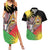 Personalised Malawi Thomsons Gazelle Couples Matching Summer Maxi Dress and Hawaiian Shirt Lotus - African Pattern