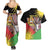 Personalised Malawi Thomsons Gazelle Couples Matching Summer Maxi Dress and Hawaiian Shirt Lotus - African Pattern