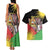 Personalised Malawi Thomsons Gazelle Couples Matching Tank Maxi Dress and Hawaiian Shirt Lotus - African Pattern