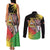 Personalised Malawi Thomsons Gazelle Couples Matching Tank Maxi Dress and Long Sleeve Button Shirt Lotus - African Pattern