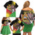 Personalised Malawi Thomsons Gazelle Family Matching Off Shoulder Short Dress and Hawaiian Shirt Lotus - African Pattern - Wonder Print Shop