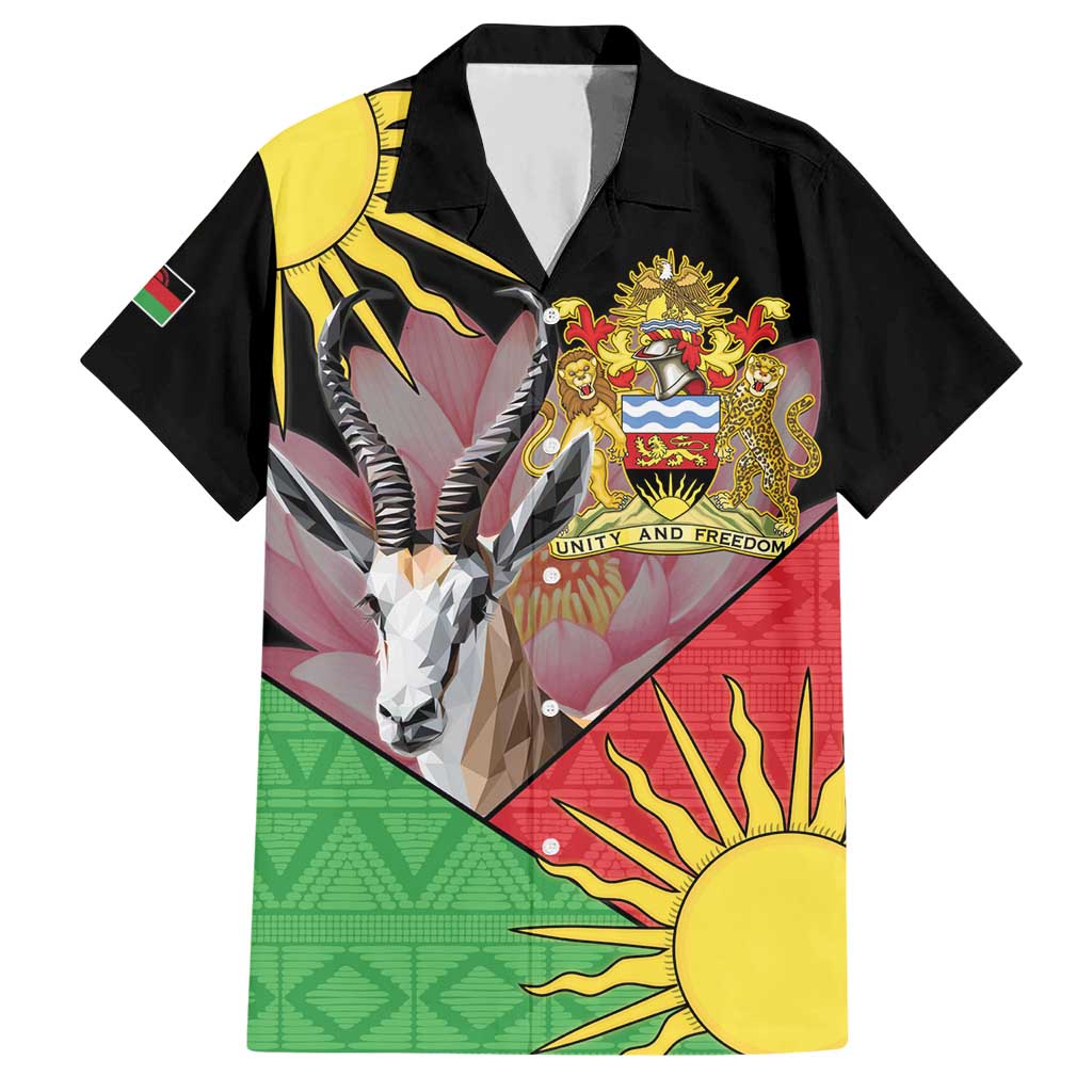 Personalised Malawi Thomsons Gazelle Hawaiian Shirt Lotus - African Pattern - Wonder Print Shop