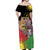 Personalised Malawi Thomsons Gazelle Off Shoulder Maxi Dress Lotus - African Pattern - Wonder Print Shop