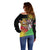 Personalised Malawi Thomsons Gazelle Off Shoulder Sweater Lotus - African Pattern