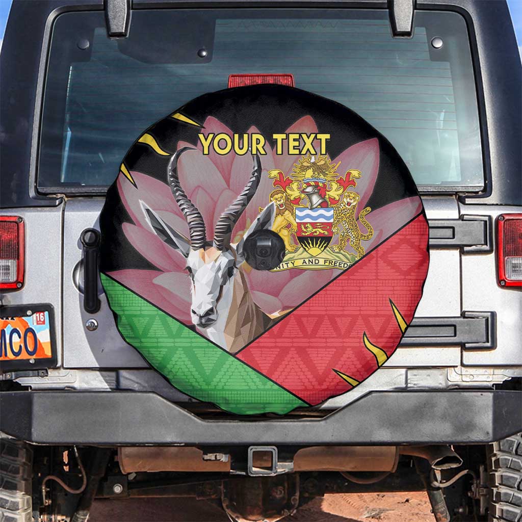 Personalised Malawi Thomsons Gazelle Spare Tire Cover Lotus - African Pattern - Wonder Print Shop