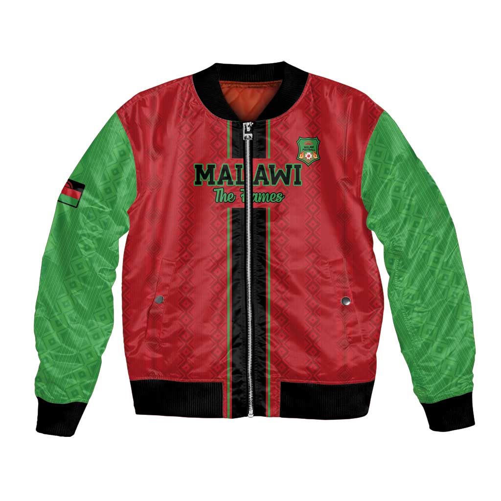 Custom Malawi Football Bomber Jacket Go Flames - Wonder Print Shop