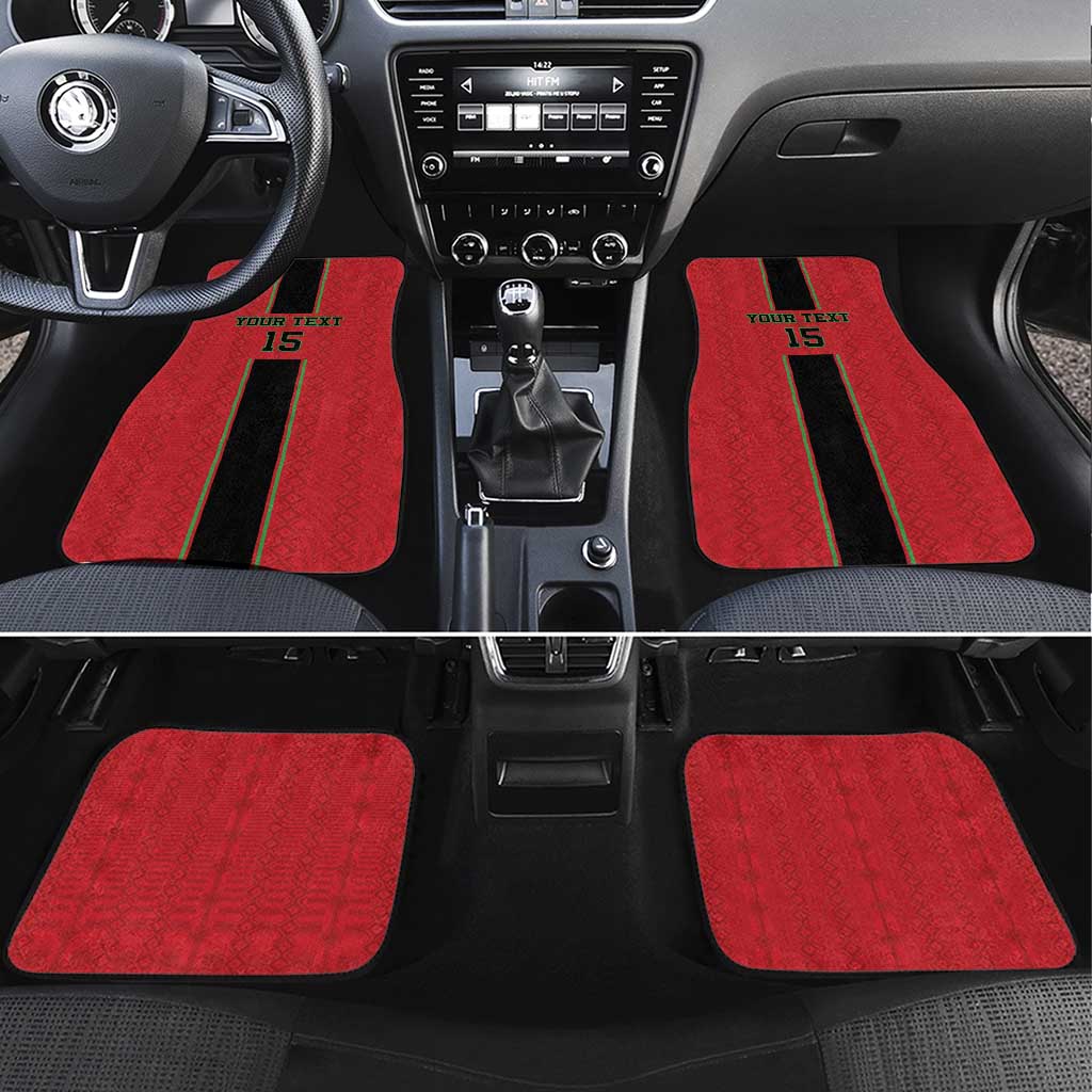 Custom Malawi Football Car Mats Go Flames - Wonder Print Shop