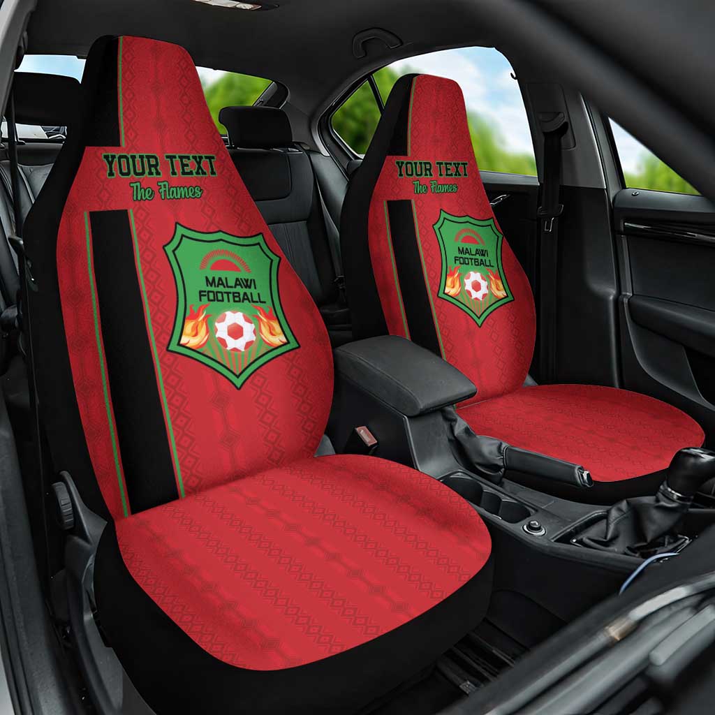 Custom Malawi Football Car Seat Cover Go Flames - Wonder Print Shop