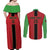 Custom Malawi Football Couples Matching Off Shoulder Maxi Dress and Long Sleeve Button Shirt Go Flames