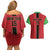 Custom Malawi Football Couples Matching Off Shoulder Short Dress and Hawaiian Shirt Go Flames