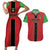 Custom Malawi Football Couples Matching Short Sleeve Bodycon Dress and Hawaiian Shirt Go Flames