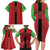 Custom Malawi Football Family Matching Long Sleeve Bodycon Dress and Hawaiian Shirt Go Flames - Wonder Print Shop