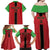 Custom Malawi Football Family Matching Off Shoulder Maxi Dress and Hawaiian Shirt Go Flames - Wonder Print Shop