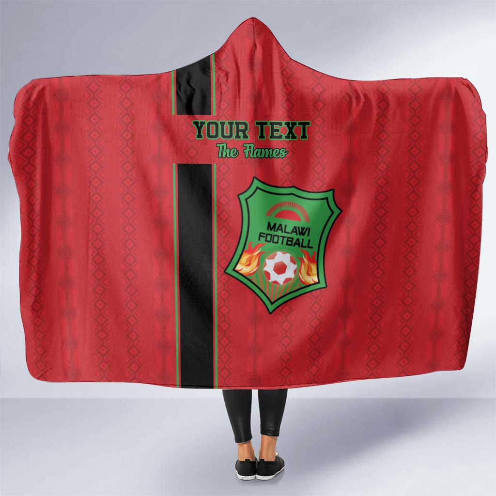 Custom Malawi Football Hooded Blanket Go Flames - Wonder Print Shop