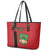 Custom Malawi Football Leather Tote Bag Go Flames