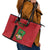 Custom Malawi Football Leather Tote Bag Go Flames