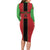 Custom Malawi Football Long Sleeve Bodycon Dress Go Flames - Wonder Print Shop