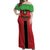 Custom Malawi Football Off Shoulder Maxi Dress Go Flames - Wonder Print Shop