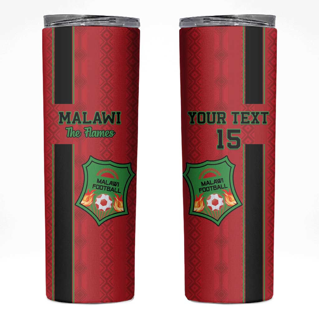 Custom Malawi Football Skinny Tumbler Go Flames - Wonder Print Shop