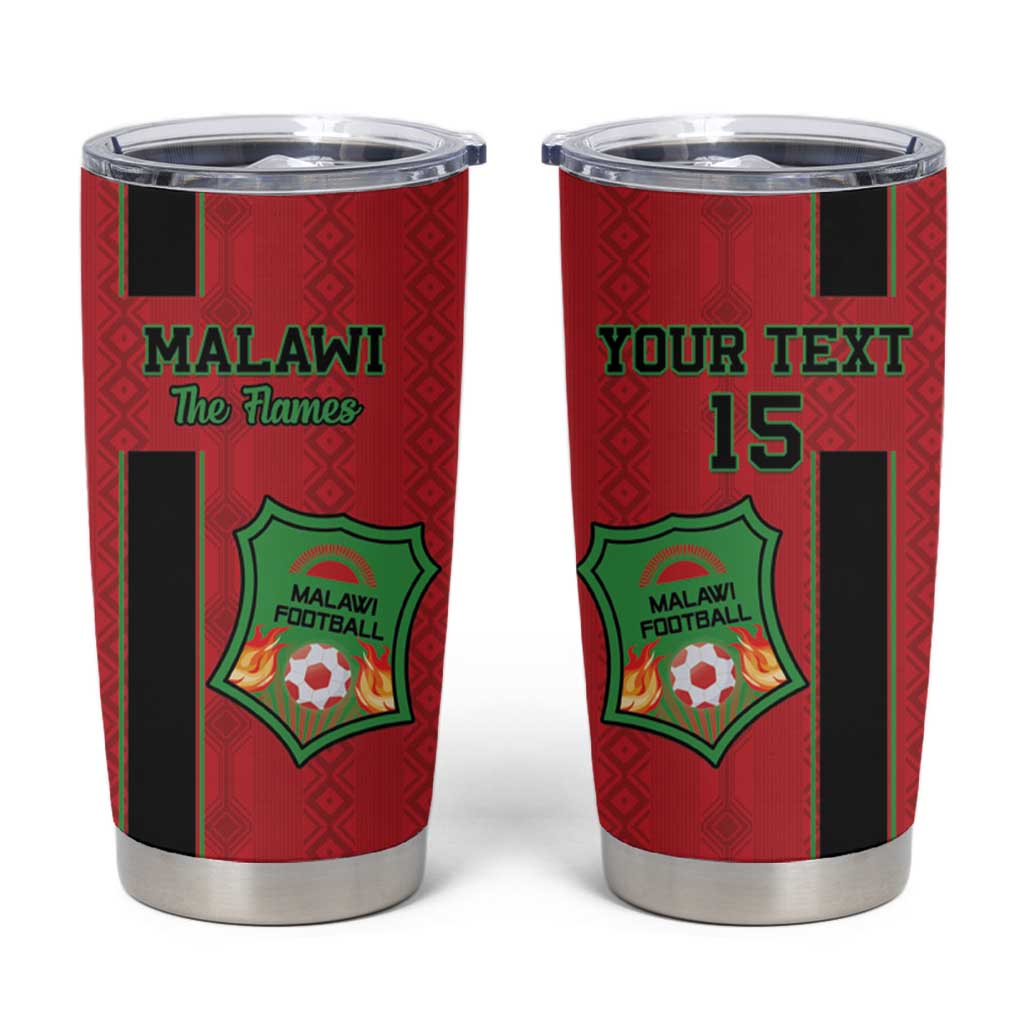 Custom Malawi Football Tumbler Cup Go Flames - Wonder Print Shop