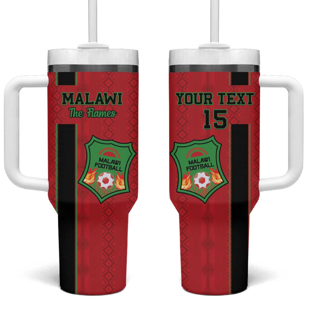 Custom Malawi Football Tumbler With Handle Go Flames - Wonder Print Shop