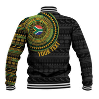Personalised South Africa Baseball Jacket African Tribal Pattern