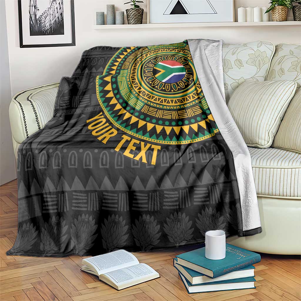 Personalised South Africa Blanket African Tribal Pattern