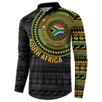 Personalised South Africa Button Sweatshirt African Tribal Pattern
