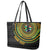 Personalised South Africa Leather Tote Bag African Tribal Pattern