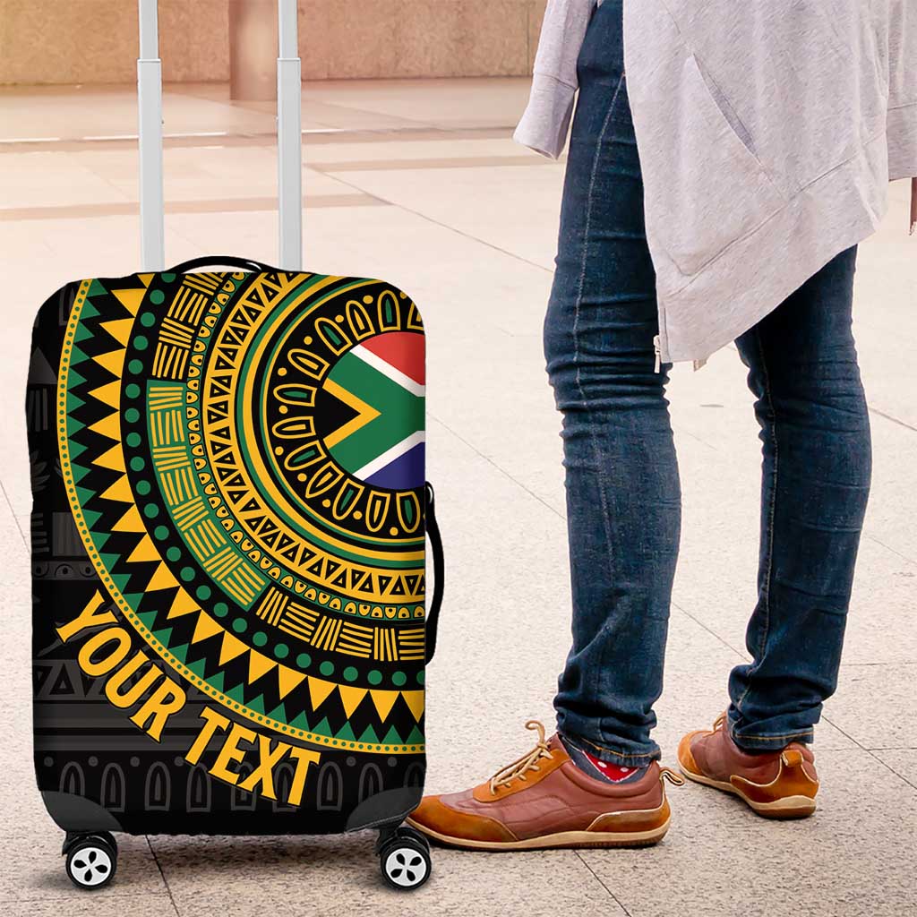 Personalised South Africa Luggage Cover African Tribal Pattern