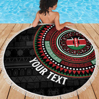 Personalised Kenya Beach Blanket African Tribal Pattern