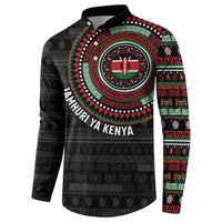 Personalised Kenya Button Sweatshirt African Tribal Pattern