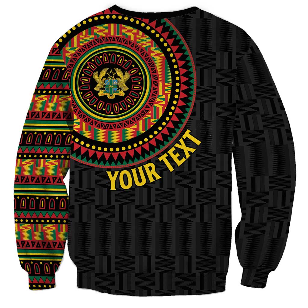 Personalised Ghana Sweatshirt African Tribal Mix Kente Patterns