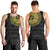 Sankofa Bird Men Tank Top Adinkra Symbols - Gold Version