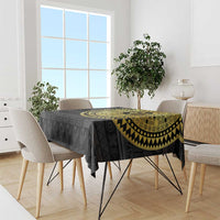 Sankofa Bird Tablecloth Adinkra Symbols - Gold Version