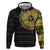 Sankofa Bird Zip Hoodie Adinkra Symbols - Gold Version