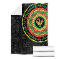 Sankofa Bird Adinkra Symbols Blanket African Culture