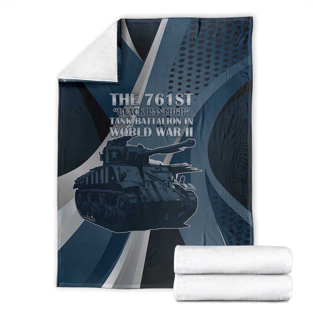 761st Tank Battalion WWII Blanket Black Panthers Tribute